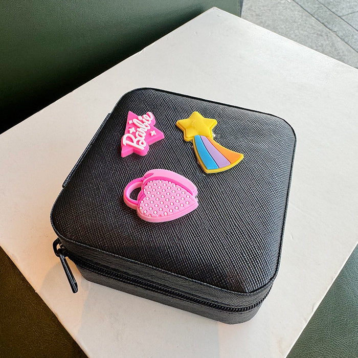 Wholesale Portable letter  Jewelry Box ins style sweet cute travel stud earrings necklace jewelry storage box
