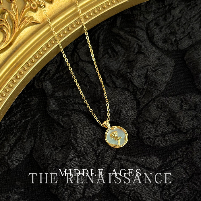 Wholesale Shell necklace, butterfly collarbone chain, vintage high-end accessory