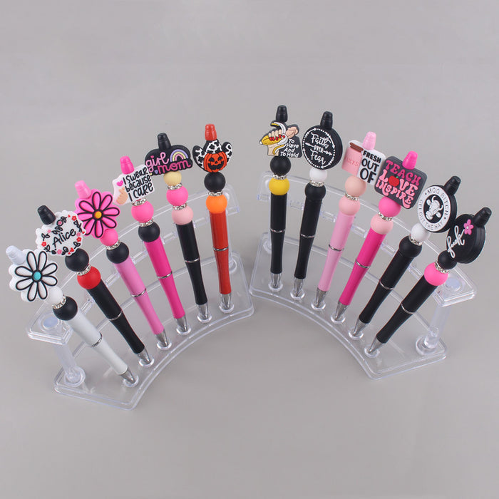 Wholesale Cartoon Animal Silicone Plastic Bead Pen JDC-PN-GuangTian005