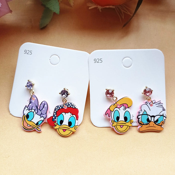 Wholesale Cute Cartoon Acrylic Earrings JDC-ES-Xiaox005