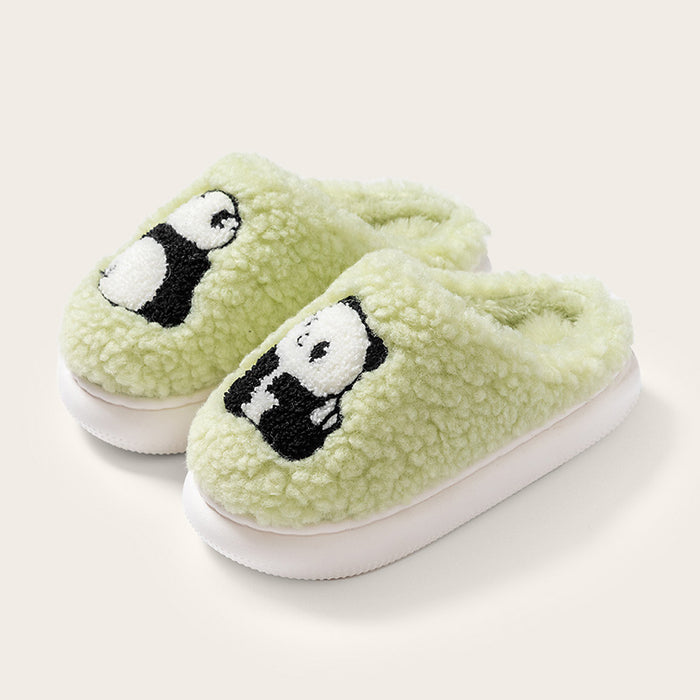 Wholesale Cotton slippers autumn and winter Boys Girls bear slippers home shoes kids furry slippers
