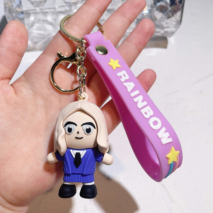 Wholesale Cartoon Silicone Doll Keychain JDC-KC-QiChao052