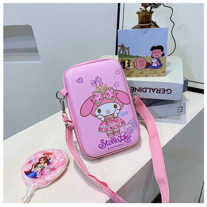 Wholesale New zero wallet hard shell box bag, cute girl crossbody bag, outdoor leisure phone bag, parent-child children's bag