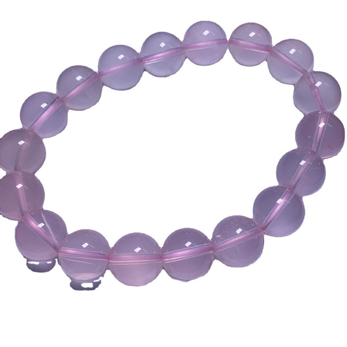 Wholesale Natural Starlight Pink Bracelet, Hibiscus Stone Crystal Bracelet, Single Loop