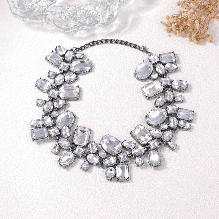 Wholesale Rhinestone Collar Necklace Exaggerated Personality Luxury Crysta