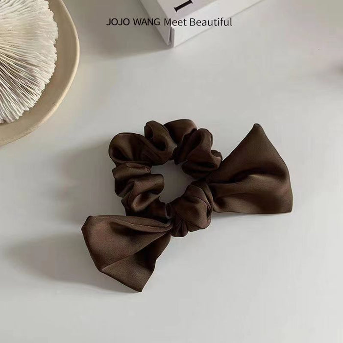 Wholesale Satin Bow Hair Band Hair Scrunchies JDC-HS-Yika005