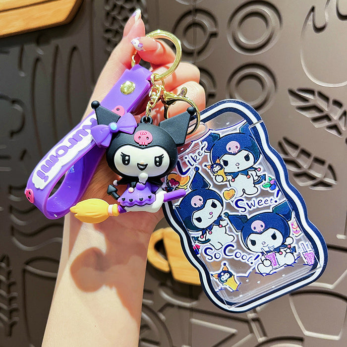 Wholesale Creative Card Set Keychain Cute Cartoon Keychain Student Bag Pendant