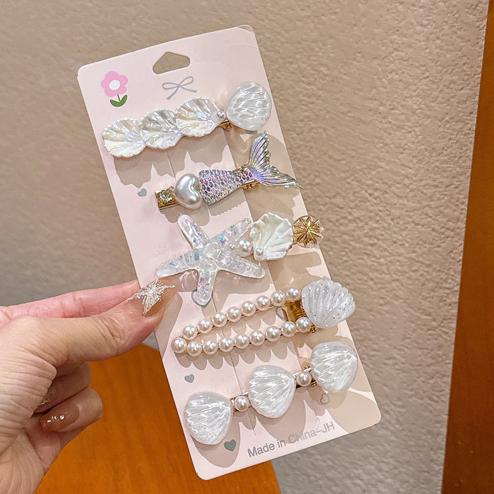 Wholesale Ocean Series Resin Hairpin Set JDC-HC-HaiYi005