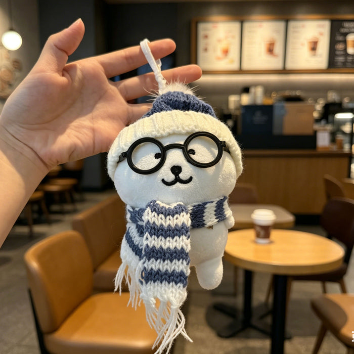 Wholesale Plush Bear Keychain Cute Stuffed Animal Pendant 12cm Bag Charm