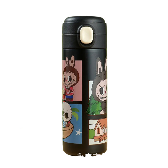 Wholesale Cute cartoon 304 stainless steel children' s thermos cup with pop-up spout