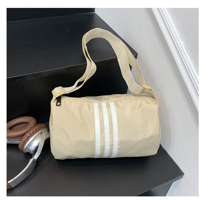 Wholesale Shoulder bag casual commuter messenger bag nylon small square bag simple and versatile cylindrical pillow bag