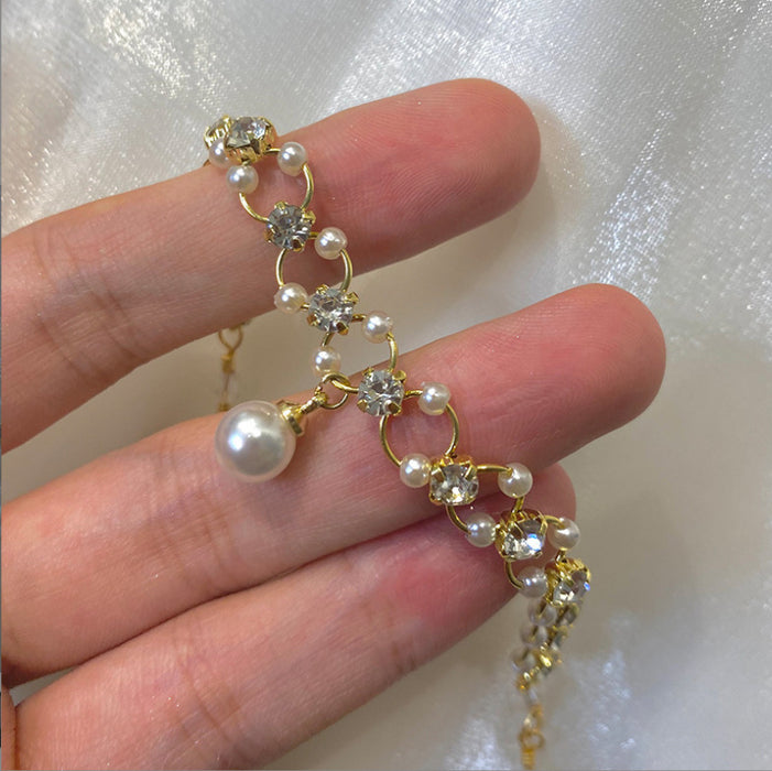 Wholesale diamond pearl bracelet South Korea niche design bracelet new fashion bracelet