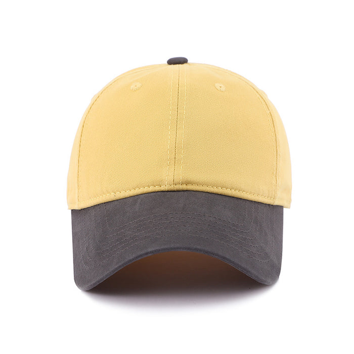 Wholesale Color blocked versatile hat, duckbill cap, soft top, sunshade and sun protection baseball cap