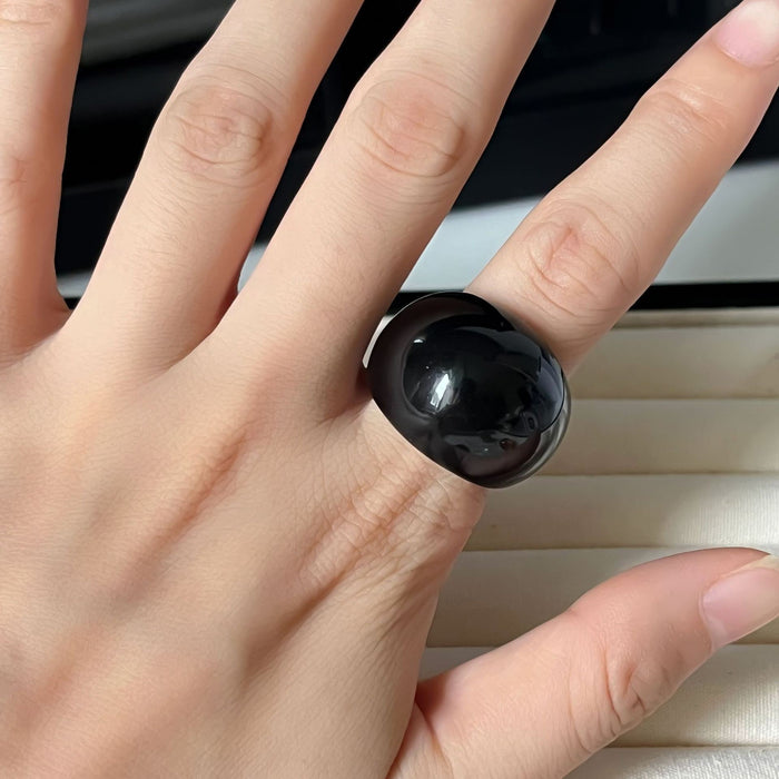 Wholesale Transparent  Resin Ring Women's  Finger Ring