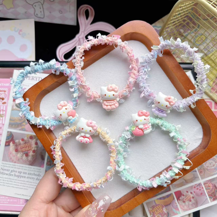 Wholesale Cartoon Bow Kt Hair Ribbon Hair Rope Gift Cute Headband Hair Accessories