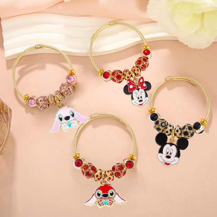 Wholesale Cartoon Couple Bracelet Stainless Steel Jewelry Accessory MOQ≥2