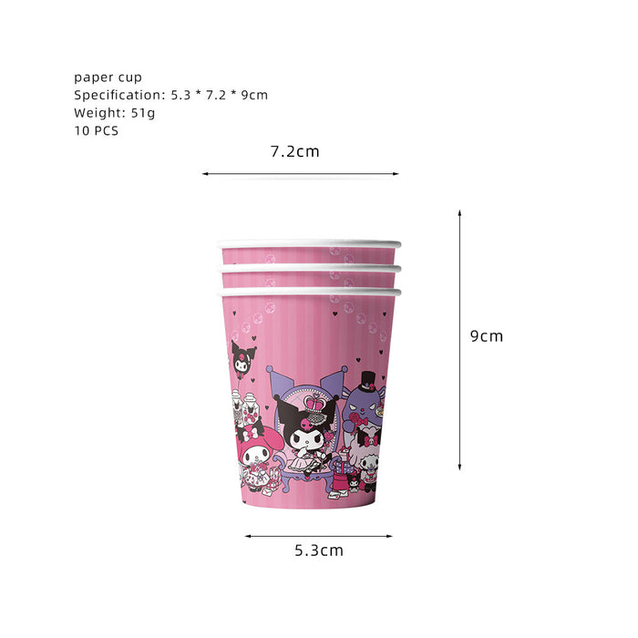 Wholesale Birthday Party Paper Plate Tissue Paper Cup Set Birthday Party Supplies