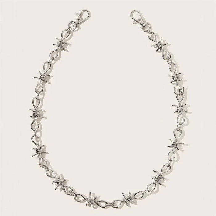 Wholesale Hip hop trend personality thorns thorns thorns waist chain cool and handsome thorns pants chain clothing chain