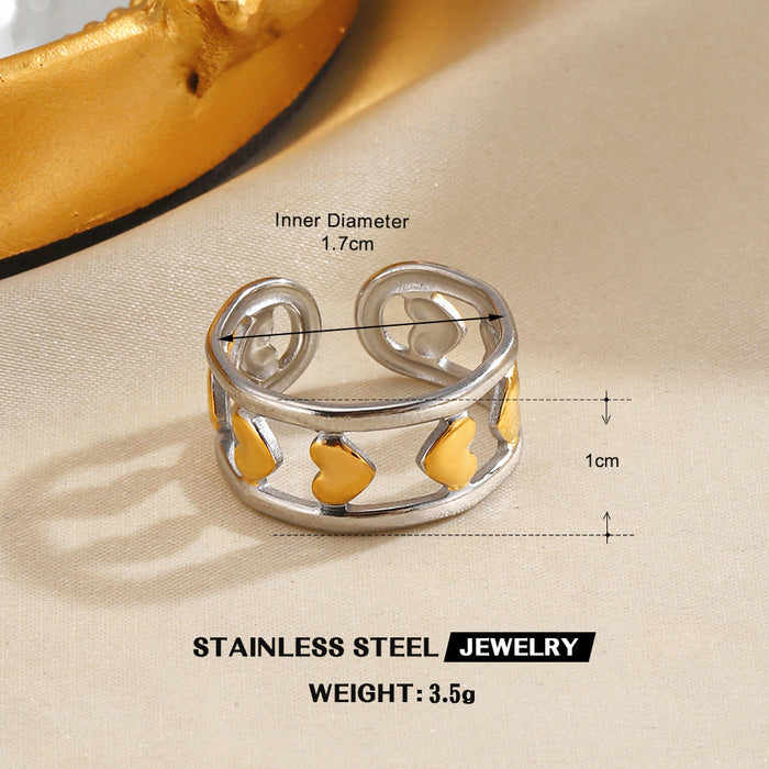 Wholesale Stainless steel Adjustable rings Star shaped Rings for Women