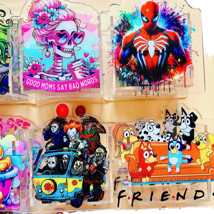 Wholesale Plastic Creative Cute Cartoon Acrylic Pencil Case JDC-PC-MangH003