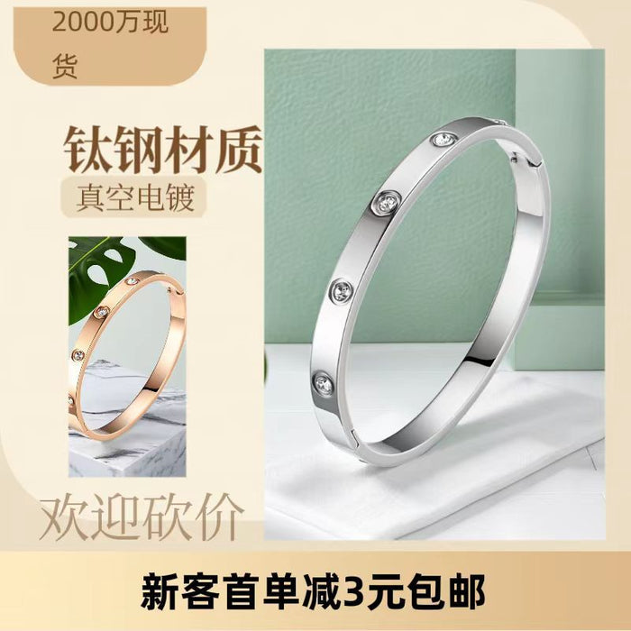 Wholesale Stainless Steel Diamond Bracelet JDC-BT-Xinj005