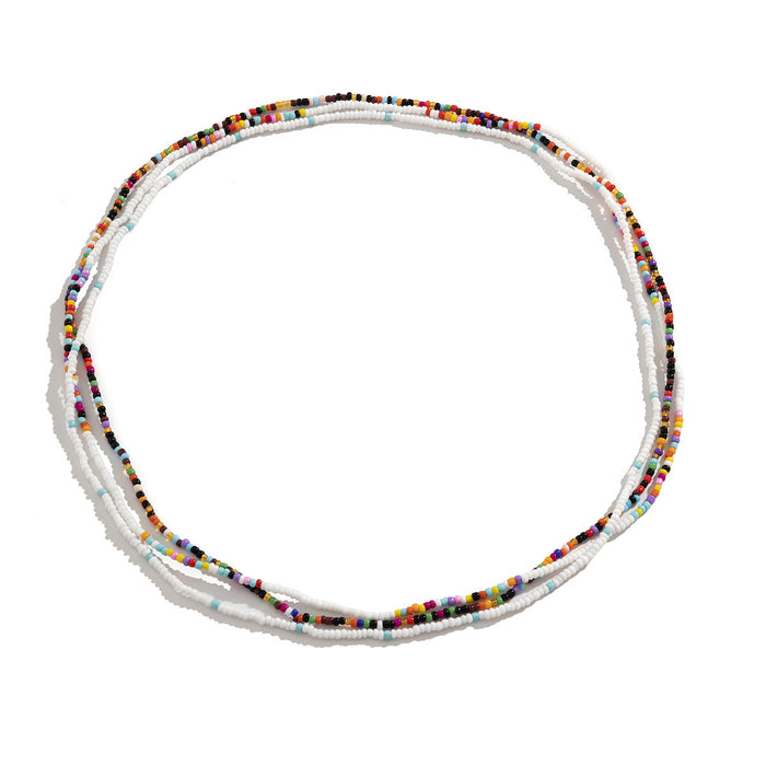 Wholesale Fashion Trend Rice Bead Waist Chain Body Chain Set