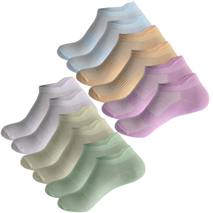 Wholesale Sports socks, breathable mesh running socks, thin boat socks, low cut, shallow mouth