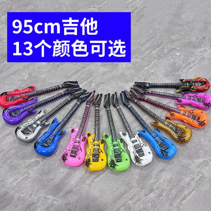 Wholesale 10Pcs inflatable toys inflatable guitar bar party activities stage props inflatable musical instrument