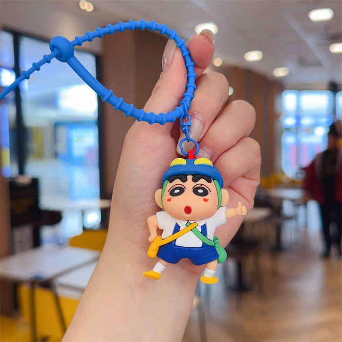 Wholesale PVC Cartoon Rotating Keychain Keyring Pendant Cute Decorative Gift MOQ≥2