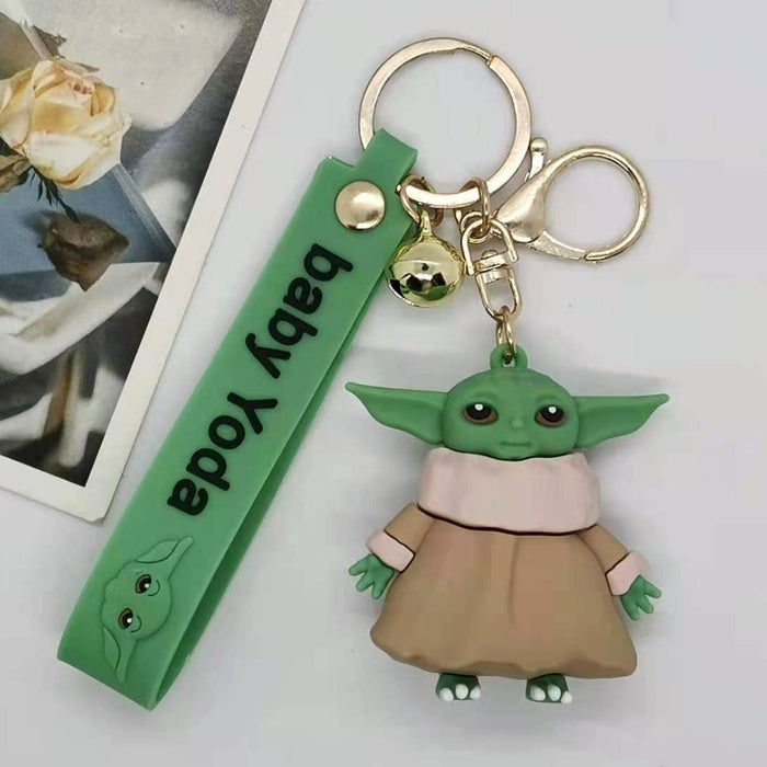 Wholesale Animation Cartoon alien Baby Doll Keychain Pendant Bag Gift