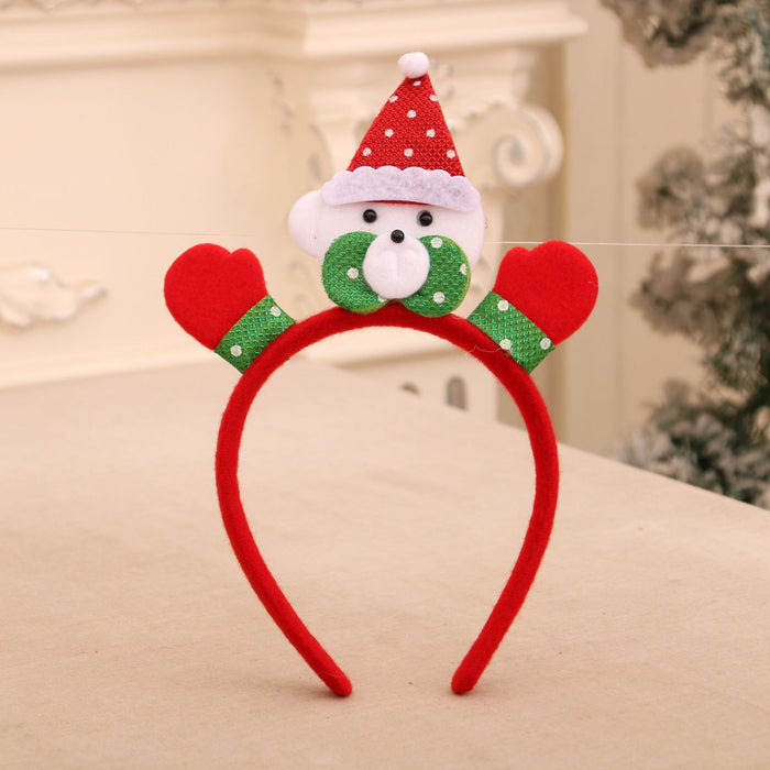 Wholesale Cartoon Christmas head buckle head hoop Christmas decorations party gifts Christmas antlers