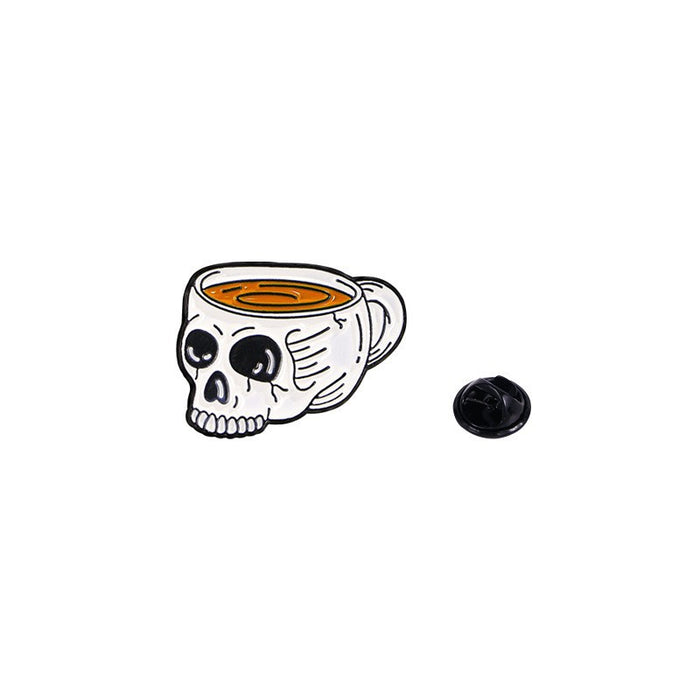 Wholesale  Series Brooch Pumpkin Skull Ghost Alloy Oil Dropping Metal Cartoon Punk Horror Badge
