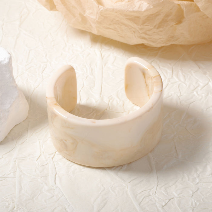 Wholesale Jade Wide Version Resin Guofeng Bracelet Multicolor All-match Women's Style