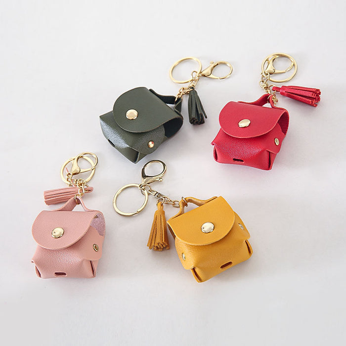 Wholesale Earphone Cover Leather Keychain JDC-KC-YueL002