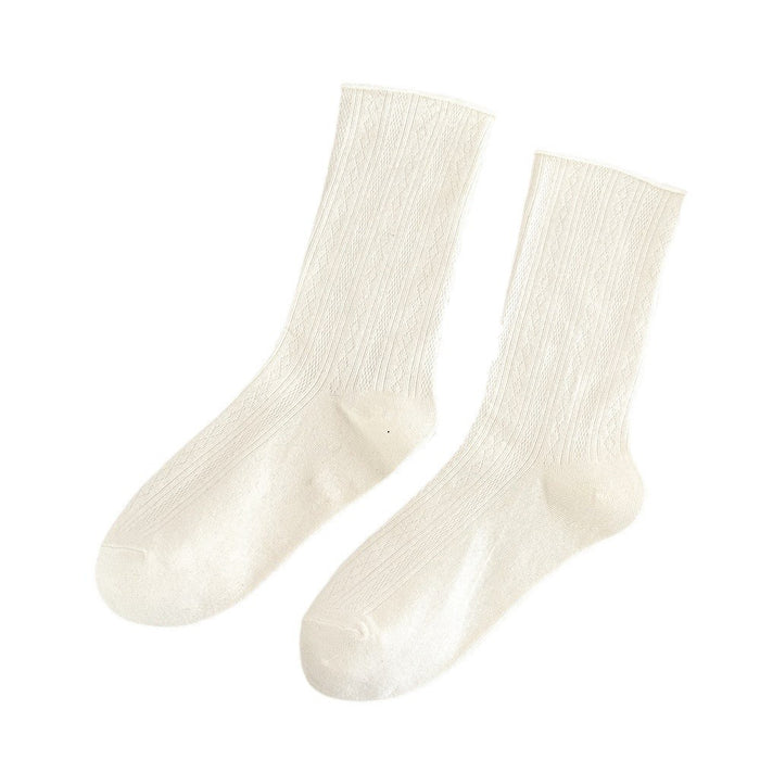 Wholesale Socks with retro rolled edges, through stacking, and anti slip properties