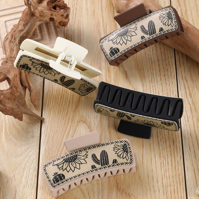 Wholesale cactus square hairpin simple all-match Hair Clips