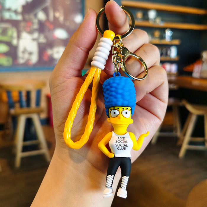 Wholesale Cartoon Doll 3D Rubber Keychain JDC-KC-Tingm077