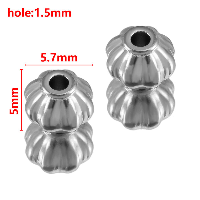 Wholesale Stainless steel hole bead lantern hole bead angular scattered bead separated bead handmade DIY bracelet bracelet bracelet bracelet bracelet