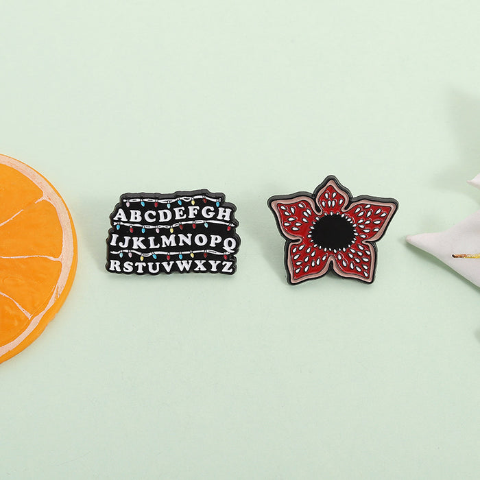 Wholesale Cartoon irregular personalized flower piranha Brooch