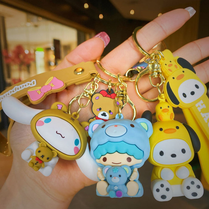 Wholesale Cartoon Doll Silicone Keychain JDC-KC-MingT059