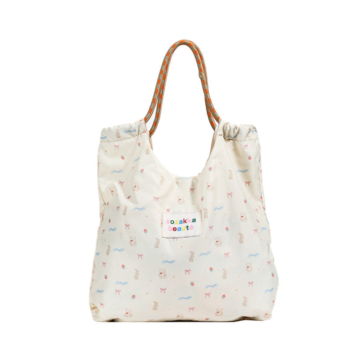 Wholesale New Cute Single Shoulder Canvas Bag Single Shoulder Bag Large Capacity Handbag Tote Bag Commuter Bag