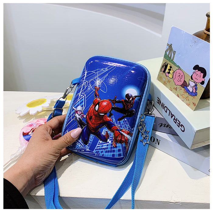 Wholesale New zero wallet hard shell box bag, cute girl crossbody bag, outdoor leisure phone bag, parent-child children's bag