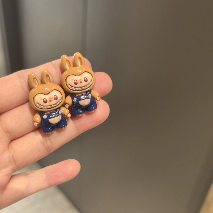 Wholesale Handmade Niche Silver Needle Earrings Cute