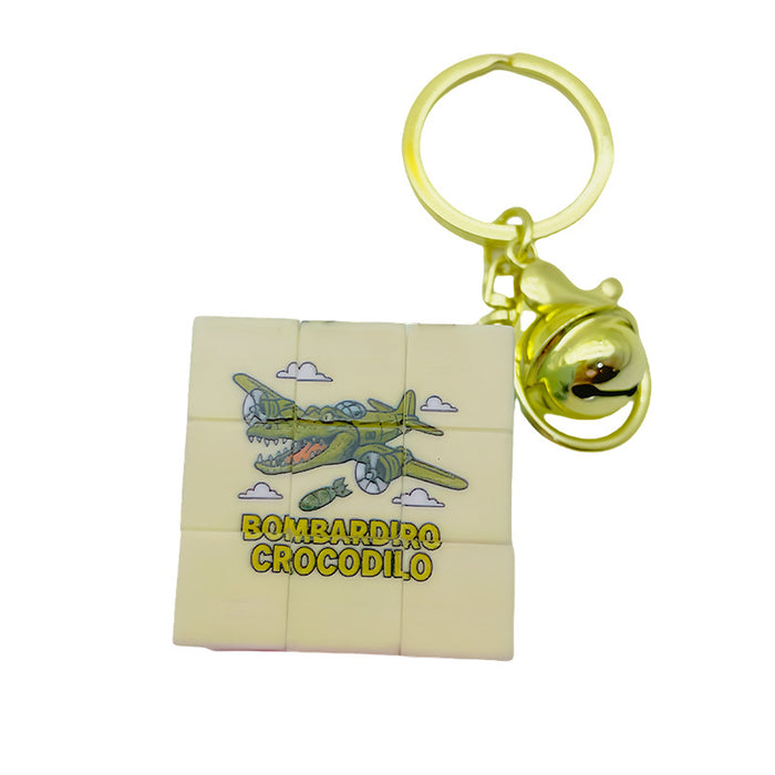 Wholesale Mini Rubik' s Cube Keychain Pendant Educational Toy Cartoon Keychain Small Gift