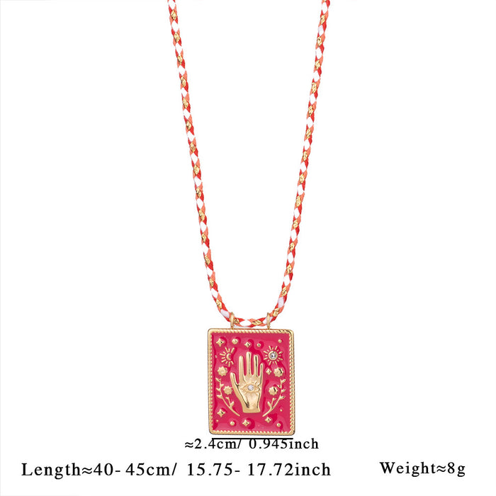 Wholesale Personalized Devil's Eye Necklace Retro Exaggerated Stainless Steel Necklace