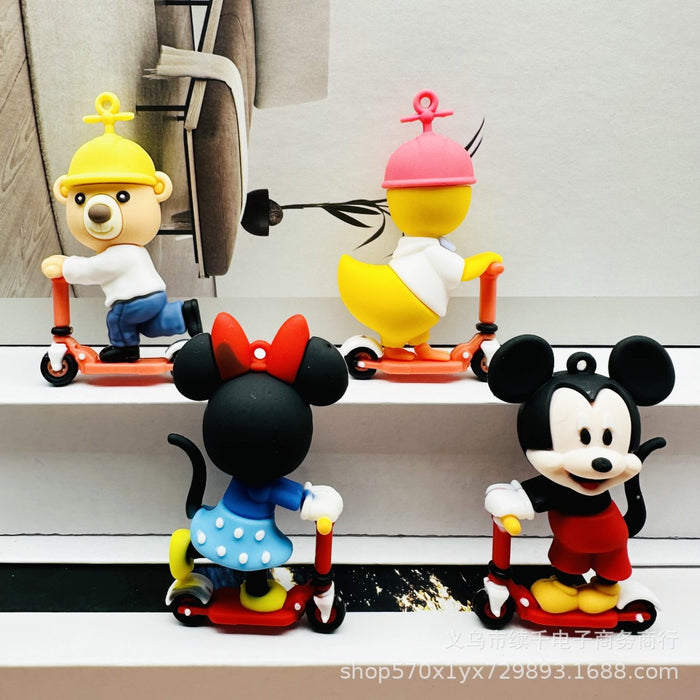 Wholesale Cartoon Scooter Keychain Doll