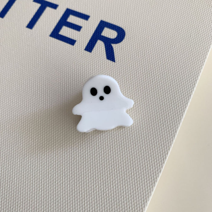 Wholesale  Fun Small Clip Funny Ghost Pumpkin Black Bat Personalized Acrylic Hair Clip Hair Accessory
