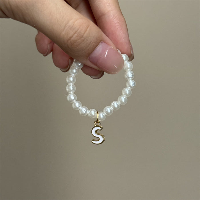 Wholesale Mini blind box pendant letter pearl necklace accessories doll clothes