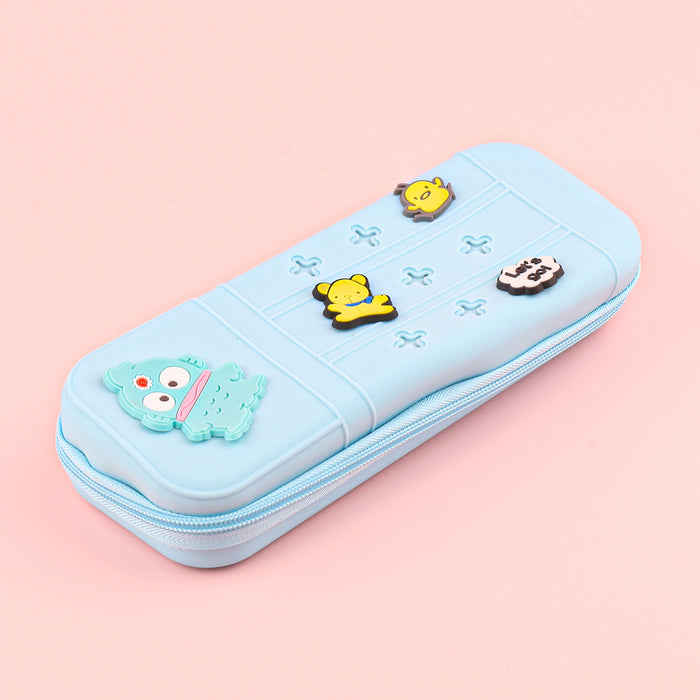 Wholesale Cute Cartoon Silicone Pencil Case DIY Creative Students Stationery Organizer Bag MOQ≥10