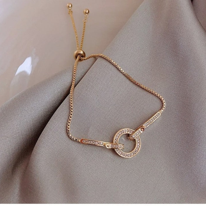 Wholesale Zircon adjustable bracelet, niche design, high-end bracelet, minimalist bracelet